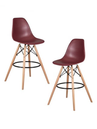 Стул барный DOBRIN DSW BAR (ножки светлый бук, цвет сливовый (R-13)) 2 шт_0