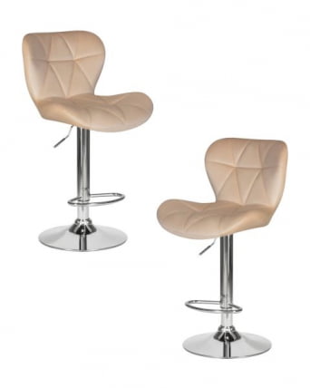Стул барный DOBRIN BARNY (бежевый велюр (MJ9-10)) 2 шт_0