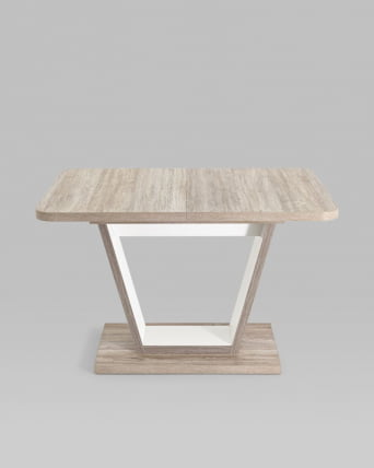 Стол раскладной Vector 120-160 Дуб анкона-белый_7