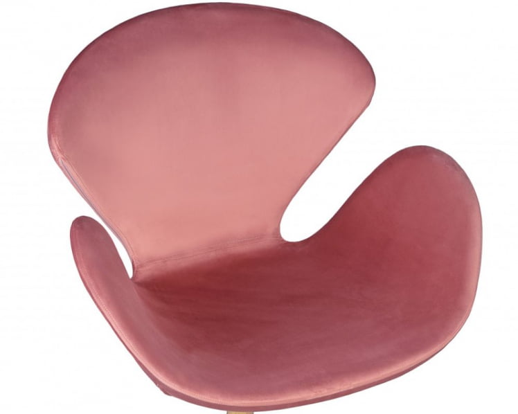 Кресло дизайнерское DOBRIN SWAN (розовый велюр BLUVEL52)_6