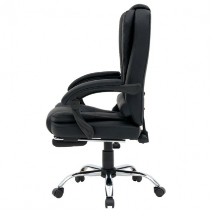 Кресло офисное CROMEX (КРОМЕКС) Lounge MS-007 экокожа черное_4