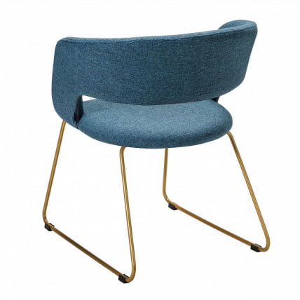 Кресло Hugs К синий/Линк золото_1