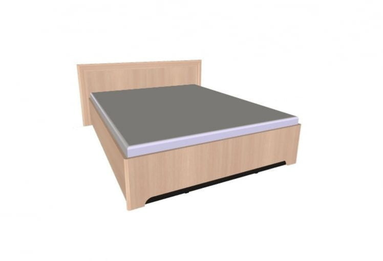 Кровать (1600) Анкона 2 Дуб отбеленный (спальня)_1