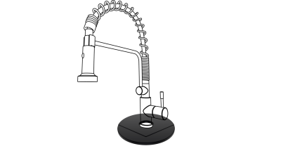 Подставка под кран Kit Kraken CIRCLE ПодставкаПодКранCIRCLEBL_0