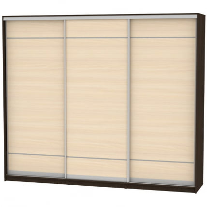 Шкаф-купе B-230х270х60-1(Венге-ДМ-D7D7D7)_0