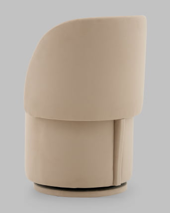 Пуф-трансформер Таунсвилл вращающийся с ящиком велюр бежевый_6