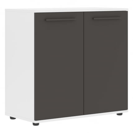 Шкаф с глухими малыми дверьми EDIS ELCS 85.1 Мокко Мокко Белый_0