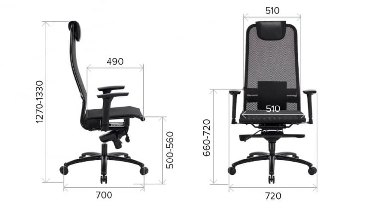 Кресло Еверпроф Деко Блаcк Лукс Сетка Черный / Everprof Deco Black Lux_5