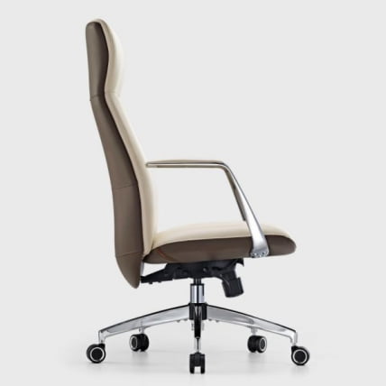 Эргономичное кресло руководителя Eureka OC08-OW, белое_4