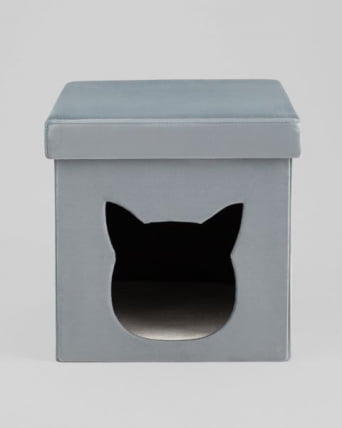 Пуф складной с ящиком Store Pet бирюзовый_1
