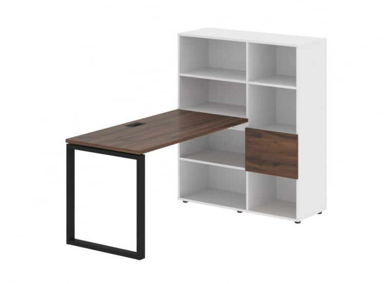 Рабочая станция EDIS EQRST 1113 Дуб Денвер темный Черный Белый Рабочая станция EDIS EQRST 1113 Дуб Денвер темный Черный Белый_0