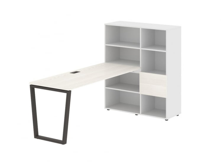 Рабочая станция EDIS EVRST 1117 Ясень Траун Мокко Белый_0