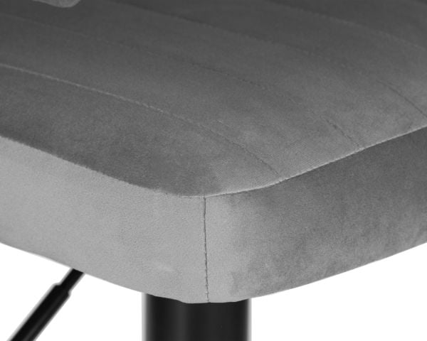 Стул барный DOBRIN CHARLY BLACK (серый велюр (MJ9-75)) 2 шт_7
