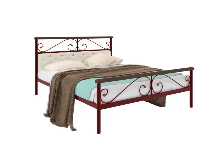 Кровать Эсмеральда plus мягкая 1200х2000 Синяя_0
