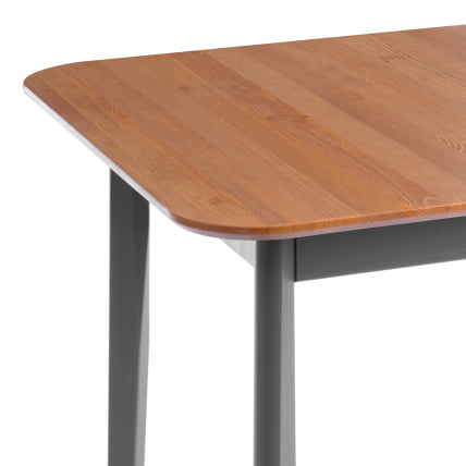 Стол Соната Люкс/ Sonata Lux table, 75х75х73 см массив сосны, антик /графит, 75х75х73 см_2