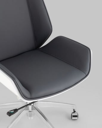 Кресло офисное TopChairs Crown SN экокожа серо-голубой_6