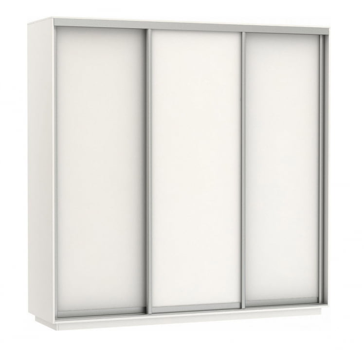 Шкаф-купе трехдверный Экспресс Трио Элемент 2100х2400h Белый снег_0