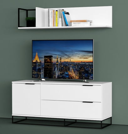 Полка навесная City большая белый_3