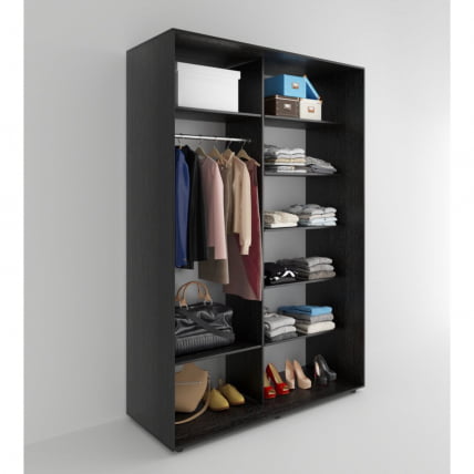 Шкаф-купе 2-х дверный Акцент-Лайт Д 1200х600 Венге_1