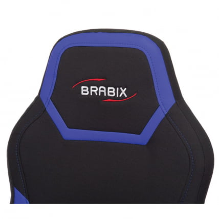 Кресло компьютерное BRABIX Alpha GM-018 Черное/синее_8