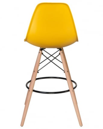 Стул барный DOBRIN DSW BAR (ножки светлый бук, цвет горчичный (Y-03)) 2 шт_5