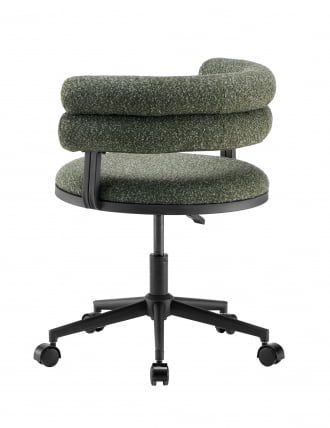 Стул офисный Ponty зеленый черные ножки_4