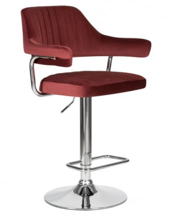 Стул барный DOBRIN CHARLY (винный велюр (MJ9-35)) 2 шт_4