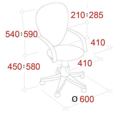 Кресло EChair-214 AL 506141 Черное_4
