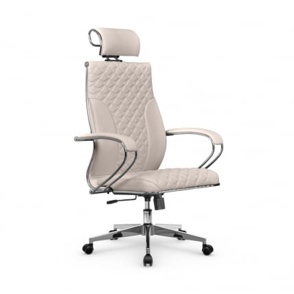 Кресло руководителя Metta L 2c 44C/K116 Infinity Easy Clean (MPES) Комплект 3 Светло-бежевое_0
