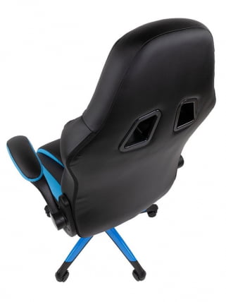 Игровое кресло CHAIRMAN Chairman гаме 15 Черный Голубой Белый / game_9