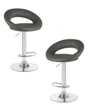 Стул барный DOBRIN MIRA (серый) 2 шт_0