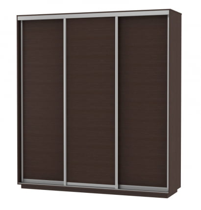 Шкаф-купе трехдверный Экспресс Трио Элемент 1800х2200h Дуб венге_0