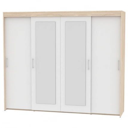 Шкаф-купе T-5-198х235х45-M(ДСС-Белый-2)_0