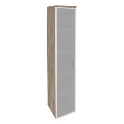 Шкаф высокий узкий левый ОНИКС О.СУ-1.10Р(Л) Тиквуд Темный / ONIX O.SU-1.10R(L)_0