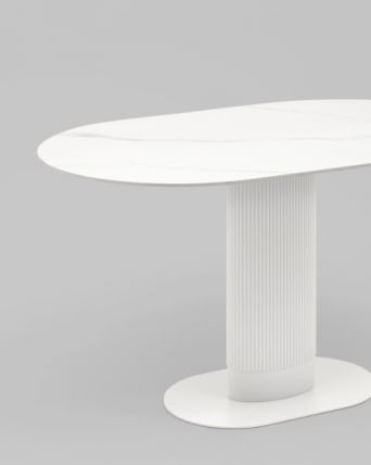 Стол обеденный Mystery 130х80 см белый керамика_4