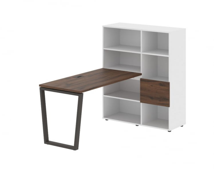 Рабочая станция EDIS EVRST 1113 Дуб Денвер темный Мокко Белый_0