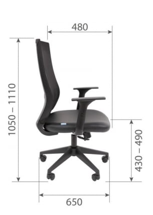 Офисное кресло CHAIRMAN 500 LT БП экокожа Черный_12