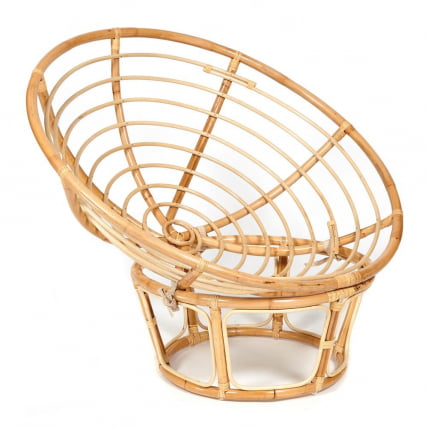 Кресло PAPASAN ECO/ПАПАСАН ЭКО P115-1/SP STD /c подушкой, ремешками/ Natural (натуральный), экошерсть Коричневый, 1811-5_8