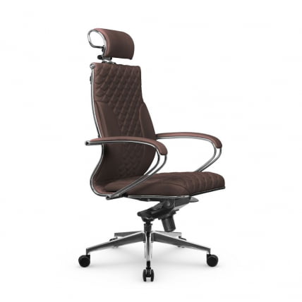 Кресло руководителя Metta L 2c 44C/K116 Infinity Easy Clean (MPES) Комплект 2 Темно-коричневое_1