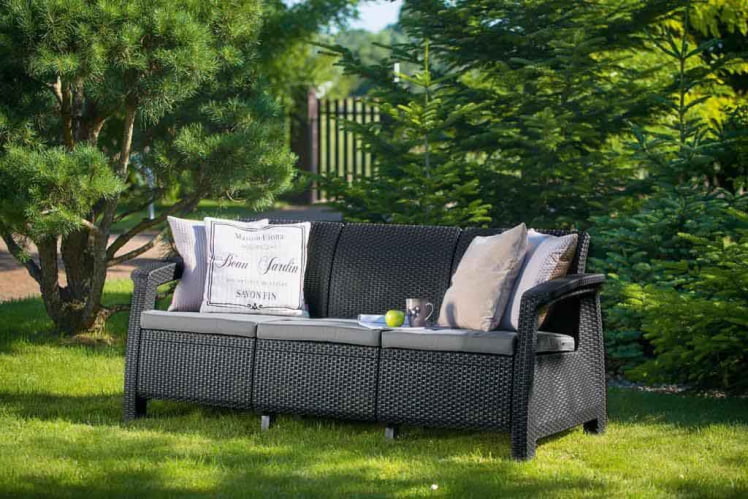 Диван трехместный Corfu Love Seat max Черный_2