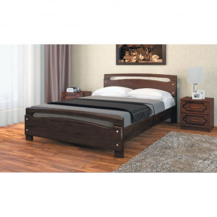 Кровать из массива Камелия-2 200х160 Дуб коньяк_1
