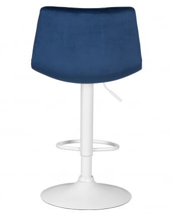 Стул барный DOBRIN TAILOR WHITE (синий велюр (MJ9-117)) 2 шт_5