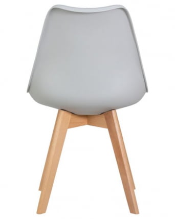 Стул обеденный DOBRIN JERRY SOFT (ножки светлый бук, цвет сиденья светло-серый (GR-01)) 4 шт_7