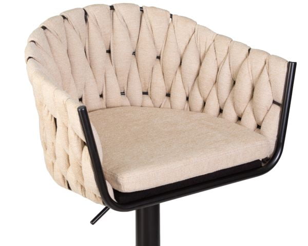 Стул барный DOBRIN LEON (бежевая ткань (LAR 275-1)) 2 шт_7