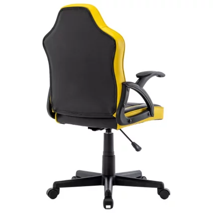 Кресло компьютерное BRABIX Shark GM-203 экокожа Черный-желтый_5