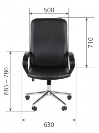 Кресло руководителя CХАИРМАН 278 ЭКО Черный / CHAIRMAN_11
