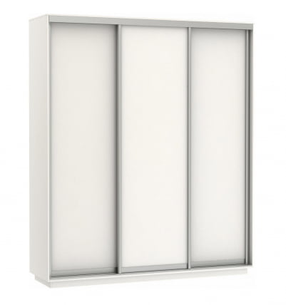 Шкаф-купе трехдверный Экспресс Трио Элемент 1800х2400h Белый снег_0