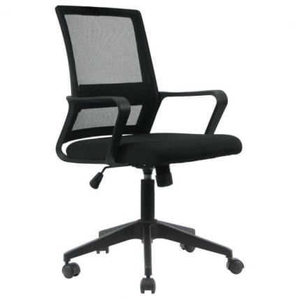 Кресло Basic CH-698 сетка/ткань TW черное_0