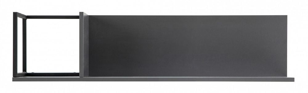 Полка навесная City средняя графит_4