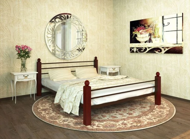 Кровать Милана Lux plus 1400х2000 Медная_1